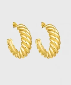 Winther Studio Øreringe^Baguette Hoops