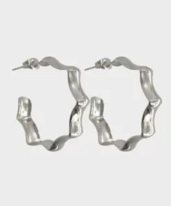 Winther Studio Øreringe^Big Waved Hoops