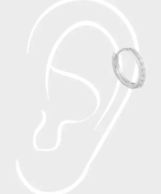 Winther Studio Øreringe^Clear Crystal Helix