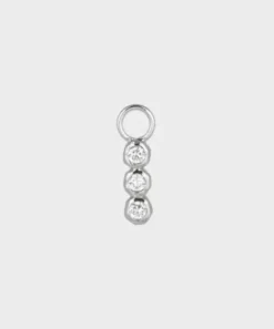 Winther Studio Øreringe^Clear Stone Charm