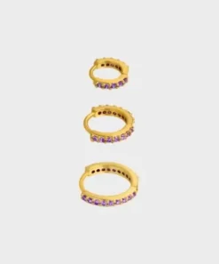 Winther Studio Øreringe^Crystal Hoop Set
