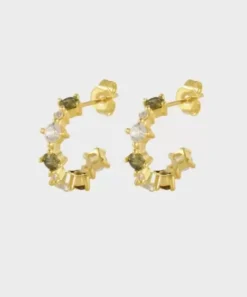 Winther Studio Øreringe^Double Crystal Hoops