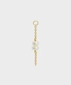 Winther Studio Øreringe^Double Pearl Charm