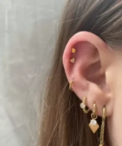 Winther Studio Øreringe^Heart Piercing