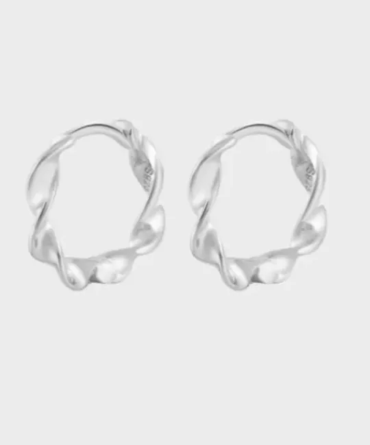 Winther Studio Øreringe^Mini Twisted Hoops