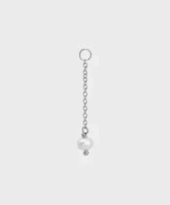 Winther Studio Øreringe^Pearl Chain Charm