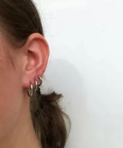 Winther Studio Øreringe^Plain Hoops Saet