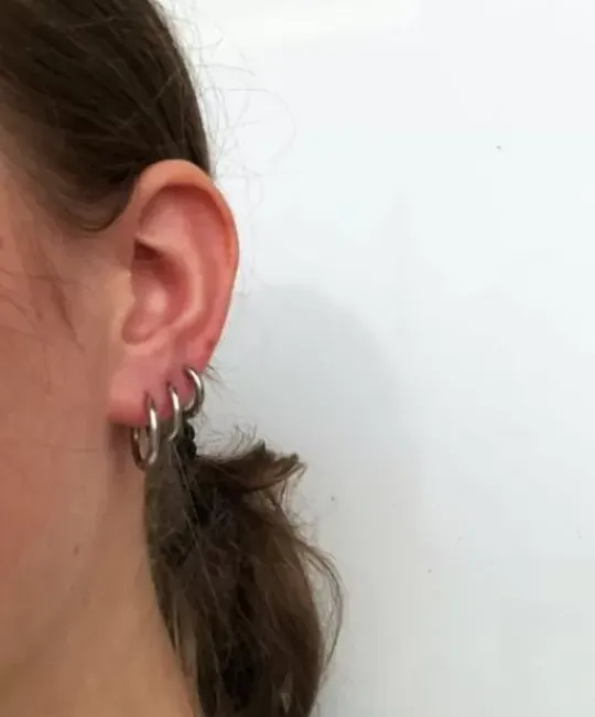 Winther Studio Øreringe^Plain Hoops Saet