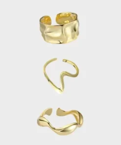 Winther Studio Ringe^Ring Mix - Guldfarvet