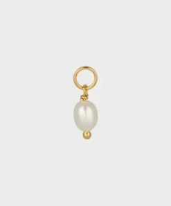 Winther Studio Øreringe^Small Freshwater Charm
