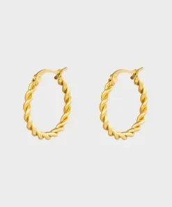 Winther Studio Øreringe^Twined Hoops 2,2Cm