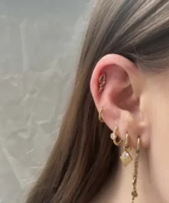 Winther Studio Øreringe^Zircon Drop Piercing